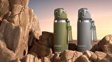 Shotay Camping Çelik Termos Matara 750Ml Gri