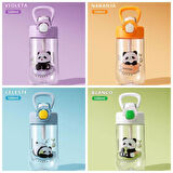 Shotay Çocuk Su Matarası Tritan Panda 500Ml Mavi