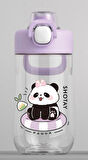 Shotay Çocuk Su Matarası Tritan Panda 500Ml Mor