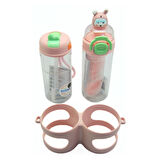 Shotay Su Matarası 2 Bölmeli Tritan Pembe 900Ml