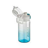 Shotay Su Matarası Straw Gradient Polikarbon Mavi 600Ml