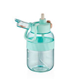 Shotay Pipetli Su Matarası Tritan Turkuaz 1000Ml