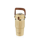 Shotay Termos Bardak Seyahat ve Outdoor 650Ml Krem