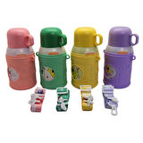 Shotay Cartoon Çelik Termos Matara Çocuk 480Ml Lila