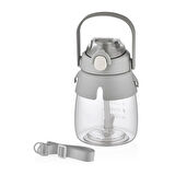 Shotay Hippo Tritan Su Matarası Gri 1050Ml