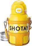Shotay Turtle Çocuk Termos Matara 520Ml Sarı