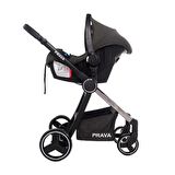Prava Safir Black Travel Sistem Bebek Arabası Gri