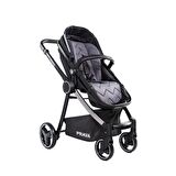 Prava Safir Black Travel Sistem Bebek Arabası Gri