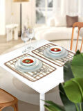 Premium 2'li Fistolu & Çizgili Kumaş Amerikan Servis Seti - Modern ve Şık Set