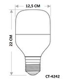 Cata 40 Watt E27 Duylu Torch Led Ampul CT-4242 Beyaz Işık