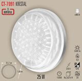Cata CT-7091 Kristal 25W Sıva Üstü Led Armatür Beyaz Işık