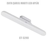Cata Ct-5249 6w Martı Şarjlı Ledli Aplik - 3 Renk