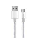 Soultech 2A Type-C Metal Rope Platinum Data Kablo -  DK037G
