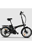 Soultech BIKE-001 Elektrikli Katlanır Bisiklet Siyah
