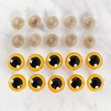Loren 14 mm Sarı 5 Çift Amigurumi Göz