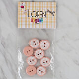 Loren Crafts somon 8 li balık düğme - 569