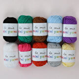 La Mia Mini Yarns 10 lu Paket 10gr Renkli El Örgü