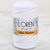 Loren Cotton Macrame Beyaz - R001 - 34366