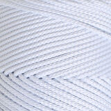 Loren Polyester Soft Macrame Optik Beyaz El Örgü İpi - LM001 - 34426