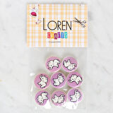 Loren Crafts 8'li Fil Düğme - 1040