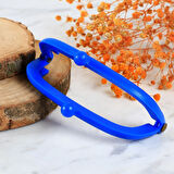 Loren Plastik Cüzdan Klipsi-Saks Mavi