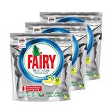 Fairy Platinum Limon Kokulu 180 Yıkama Tablet Bulaşık Makinesi Deterjanı 3x60 Adet 
