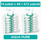 Pampers Aqua Pure Islak Havlu Tekli 672 (14X48Li)
