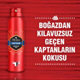 Old Spice Captain Pudrasız Sprey Deodorant 150 ml x 2