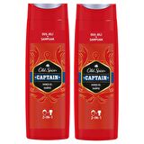 Old Spice Captain Tüm Saçlar İçin Arındırıcı Şampuan 2x400 ml