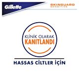 Gillette Skinguard Yedek Tıraş Bıçağı 4'Lü (3 Al 2 Öde)+4Lü Kalem Pil Hediyeli