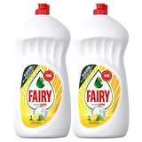 Fairy 2x1500 ml Limon Kokulu Elde Yıkama Deterjanı