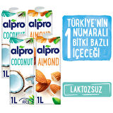 Alpro 4’lü Mix Set – Badem Sütü & Hindistan Cevizi Sütü 4x1lt