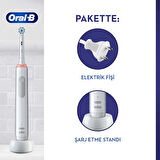Oral-B Pro 3500 Şarj Edilebilir Diş Fırçası Siyah+Başlık x2