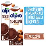 Alpro Bitter Çikolata Badem İçeceği 2x1 L