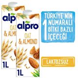 Alpro Yulaf & Badem İçeceği 2x1 LT