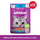 WHİSKAS TON BALIKLI POŞET YAŞ MAMA 85 G 12X