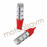 DİPSİZ 13 LED'Lİ AMPUL KIRMIZI - MOD-10 ---- adet