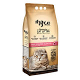 MYCAT (10 LT) TOPAKLANAN BENTONİT KEDİ KUMU PUDRA KOKULU (İNCE TANE)