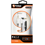 KTOOLS SOUND MIKROFONLU SIYAH AUX KABLO