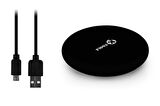 KTOOLS CIRCLE 10W QI SIYAH WIRELESS SARJ CIHAZI