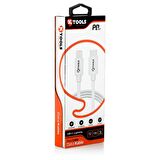 KTOOLS PD FAST USB-C LIGHTNING BEYAZ DATA KABLO