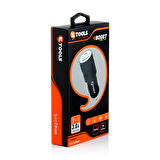 KTOOLS BOOST PD  36W PD + QC 3.0 USB SIYAH ARAC SA
