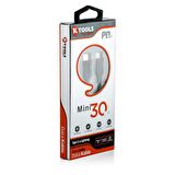 KTOOLS MINI30 PD 30 CM USB - C LIGHTNING DATA KABL