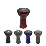 Döküm Darbuka Desenli Bordo Dddwrd