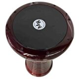 Döküm Darbuka Desenli Bordo Dddwrd