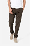 BROTHERS ERKEK RAHAT KESİM NORMAL BEL DÜZ PAÇA 5 CEPLİ GABARDİN DOKUMA ESNEK KUMAŞ CHINO  PANTOLON SIENA HAKİ YEŞİLİ B03.241.497