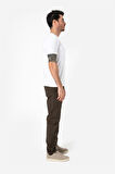 BROTHERS ERKEK RAHAT KESİM NORMAL BEL DÜZ PAÇA 5 CEPLİ GABARDİN DOKUMA ESNEK KUMAŞ CHINO  PANTOLON SIENA HAKİ YEŞİLİ B03.241.497