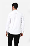 BROTHERS ERKEK COMFORT FIT BASIC UZUN KOL TEK CEPLİ YIKAMALI GABARDİNGÖMLEK KANSAS LS BEYAZ B01.242.427