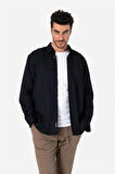 BROTHERS ERKEK COMFORT FIT BASIC UZUN KOL TEK CEPLİ YIKAMALI GABARDİNGÖMLEK KANSAS LS LACİVERT B01.242.427
