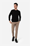 BROTHERS ERKEK STANDART KALIP BİSİKLET YAKALI BASIC  TRİKO KAZAK CUSTER SİYAH B05.242.539